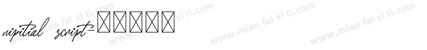 nipitial script字体转换